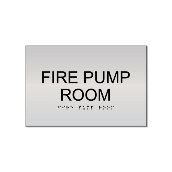 Fire Pump Room Rising Signs