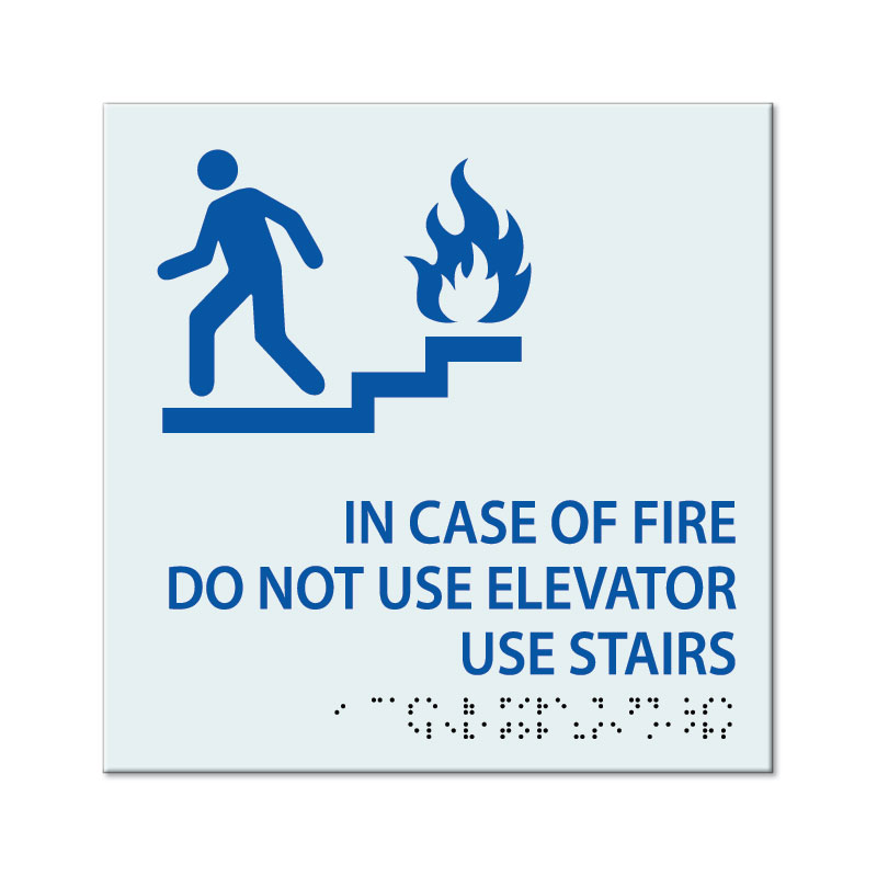 in case of fire use stairs – TK inglês